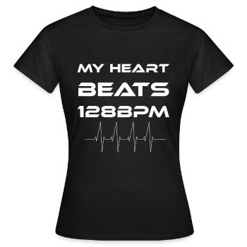 Electro - Frauen T-Shirt - Schwarz - Vorne - AI Model Female 172 dark (172cm)