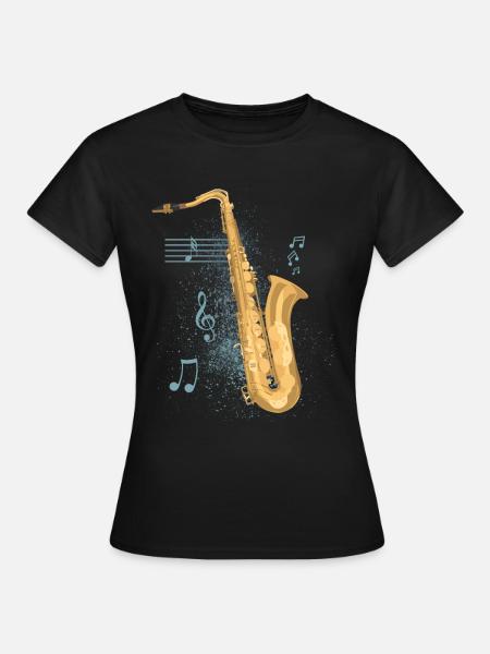 saxophone - T-shirt Femme - noir