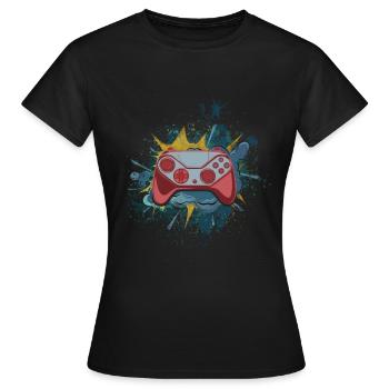 Gaming - T-shirt Femme - noir - Devant - AI Model Female 172 dark (172cm)