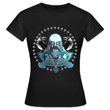 Odin - Frauen T-Shirt - Schwarz - Vorne - AI Model Female 172 dark (172cm)