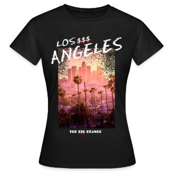 Los Angeles - Frauen T-Shirt - Schwarz - Vorne - AI Model Female 172 dark (172cm)