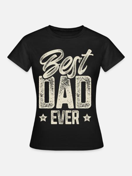 Papa Vater Vatertag Bester Papa - Frauen T-Shirt - Schwarz
