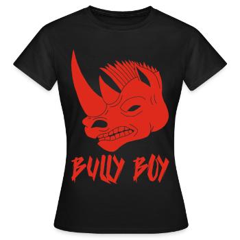 Tête de rhinocéros rouge - T-shirt Femme - noir - Devant - AI Model Female 172 dark (172cm)