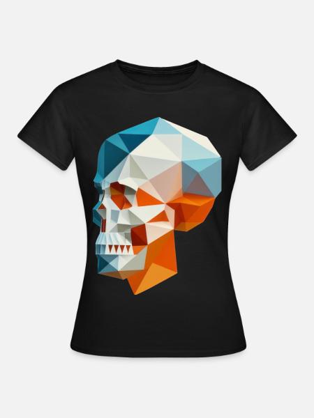 Schädel - Frauen T-Shirt - Schwarz