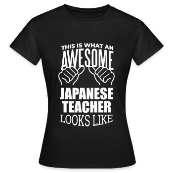 Japanisch, japanisch, japanisch, japanisch - Frauen T-Shirt - Schwarz - Vorne - AI Model Female 172 dark (172cm)