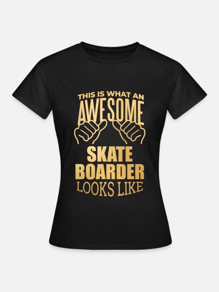 Skate Skate Skate - Frauen T-Shirt - Schwarz