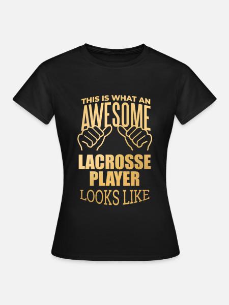 Lacrosse Lacrosse Lacrosse - Frauen T-Shirt - Schwarz