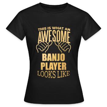 Banjo Banjo Banjo - Frauen T-Shirt - Schwarz - Vorne - AI Model Female 172 dark (172cm)