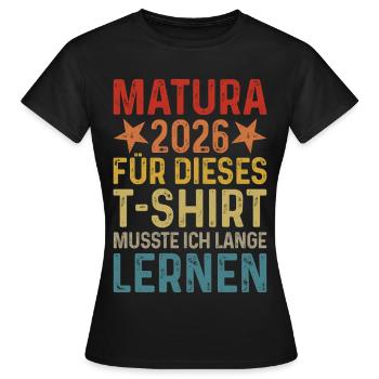 Maturité 2026 - T-shirt Femme - noir - Devant - AI Model Female 172 dark (172cm)