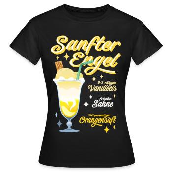 Sanfter Engel - Frauen T-Shirt - Schwarz - Vorne - AI Model Female 172 dark (172cm)