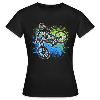 Vélo de montagne Vélo de montagne Vélo de montagne - T-shirt Femme - noir - Devant - AI Model Female 172 dark (172cm)
