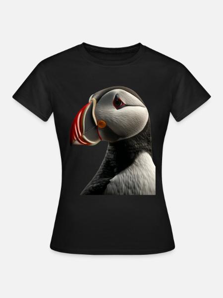 Papageientaucher - Frauen T-Shirt - Schwarz