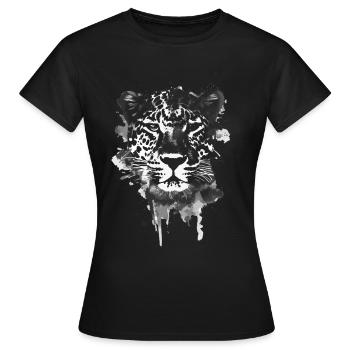 Leopard - Women's T-Shirt - black - Front - AI Model Female 172 dark (172cm)