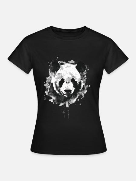 Panda - Frauen T-Shirt - Schwarz