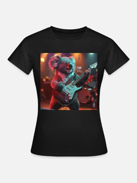 Koala - Frauen T-Shirt - Schwarz