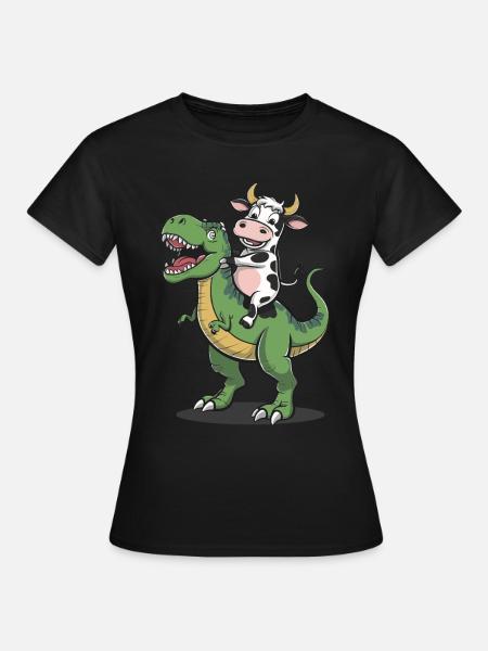 Kuh - Frauen T-Shirt - Schwarz