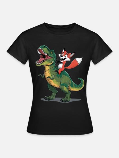 Fuchs - Frauen T-Shirt - Schwarz