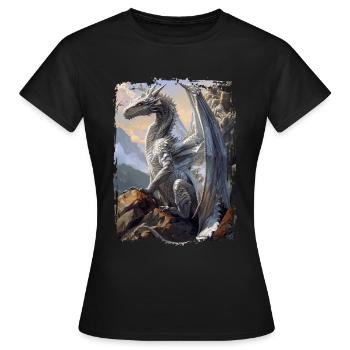 Cerf-volant - T-shirt Femme - noir - Devant - AI Model Female 172 dark (172cm)