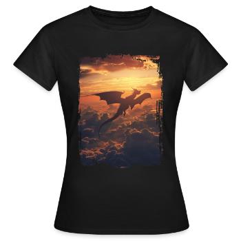Cerf-volant - T-shirt Femme - noir - Devant - AI Model Female 172 dark (172cm)