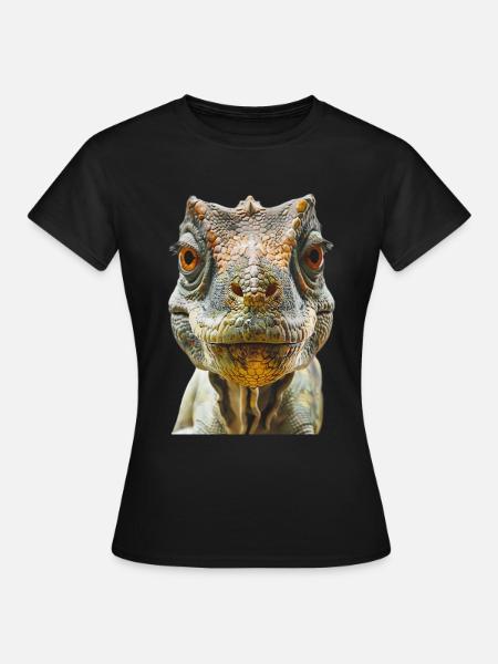 Dinosaurier - Frauen T-Shirt - Schwarz