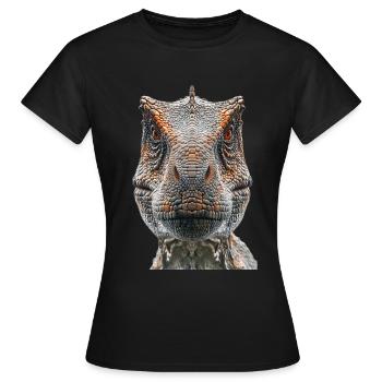 T-Rex - Frauen T-Shirt - Schwarz - Vorne - AI Model Female 172 dark (172cm)