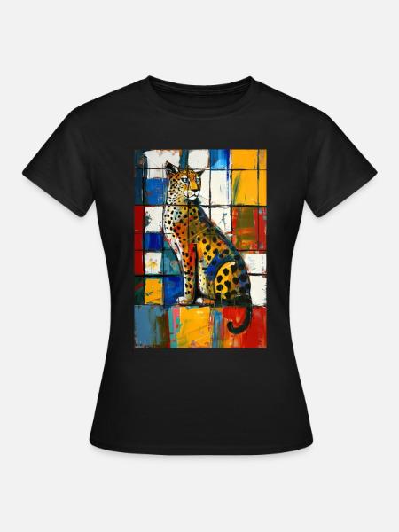 Leopard - Frauen T-Shirt - Schwarz