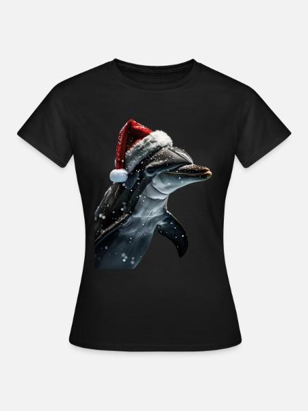 Delphin - Frauen T-Shirt - Schwarz