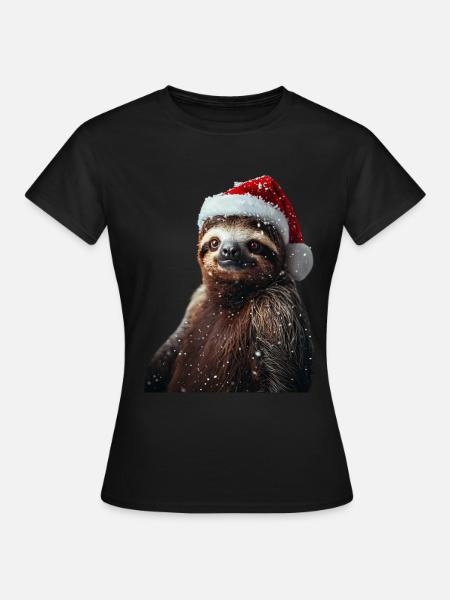 Faultier - Frauen T-Shirt - Schwarz