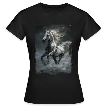 Appaloosa - Frauen T-Shirt - Schwarz - Vorne - AI Model Female 172 dark (172cm)