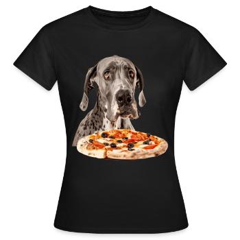 Dogue allemand - T-shirt Femme - noir - Devant - AI Model Female 172 dark (172cm)