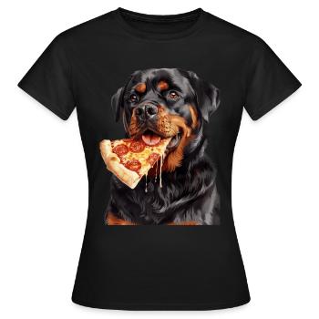 Rottweiler - T-shirt Femme - noir - Devant - AI Model Female 172 dark (172cm)