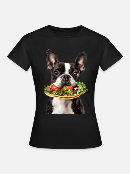 Boston Terrier - Frauen T-Shirt - Schwarz