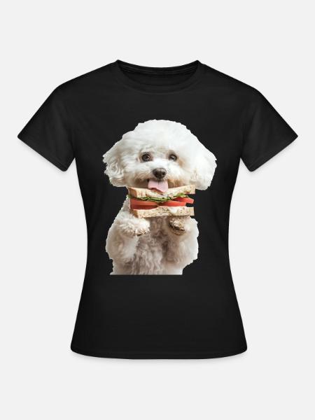 Bichon Frisé - T-shirt Femme - noir