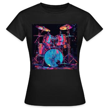 Percussion - Women's T-Shirt - black - Front - AI Model Female 172 dark (172cm)