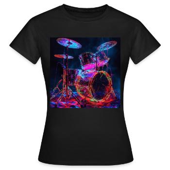 Percussion - Women's T-Shirt - black - Front - AI Model Female 172 dark (172cm)