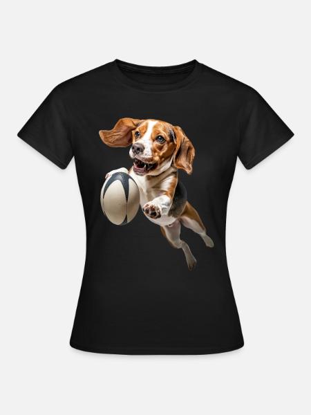 Beagle - Frauen T-Shirt - Schwarz