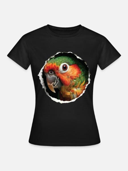 Sittiche - Frauen T-Shirt - Schwarz