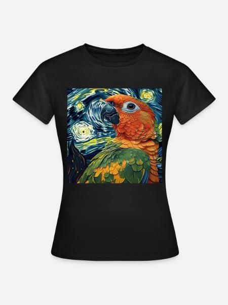 Sittiche - Frauen T-Shirt - Schwarz