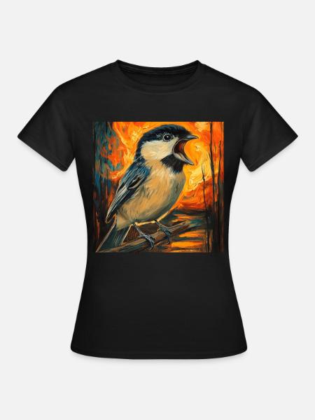 Meise - Frauen T-Shirt - Schwarz