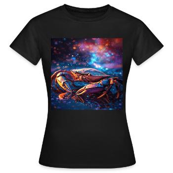 Krabbe - Frauen T-Shirt - Schwarz - Vorne - AI Model Female 172 dark (172cm)