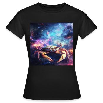 Krabbe - Frauen T-Shirt - Schwarz - Vorne - AI Model Female 172 dark (172cm)