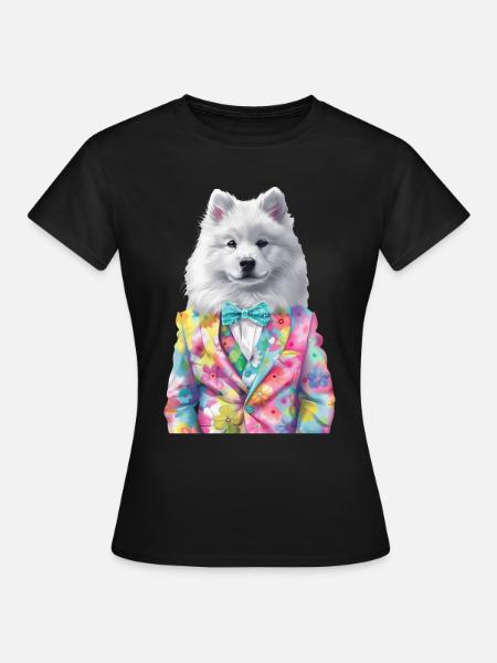 Samojede - Frauen T-Shirt - Schwarz