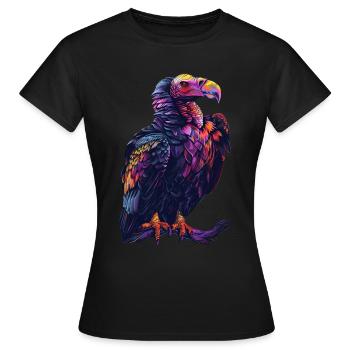 Geier - Frauen T-Shirt - Schwarz - Vorne - AI Model Female 172 dark (172cm)