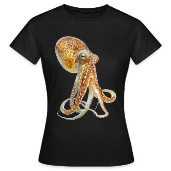 Tintenfisch - Frauen T-Shirt - Schwarz - Vorne - AI Model Female 172 dark (172cm)