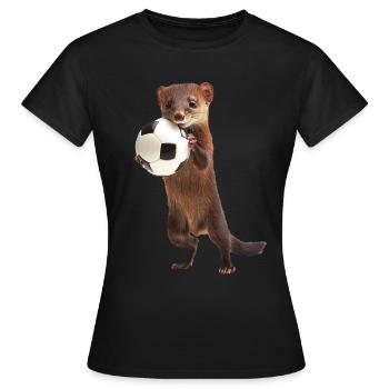 Wiesel - Frauen T-Shirt - Schwarz - Vorne - AI Model Female 172 dark (172cm)