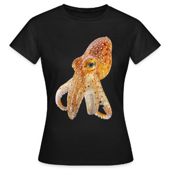 Tintenfisch - Frauen T-Shirt - Schwarz - Vorne - AI Model Female 172 dark (172cm)