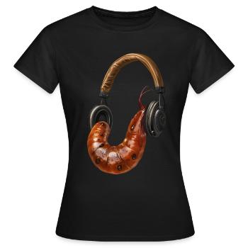 Wurm - Frauen T-Shirt - Schwarz - Vorne - AI Model Female 172 dark (172cm)