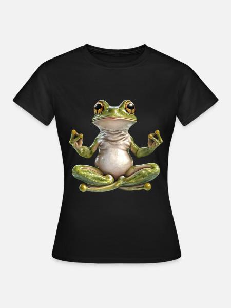 Frosch - Frauen T-Shirt - Schwarz