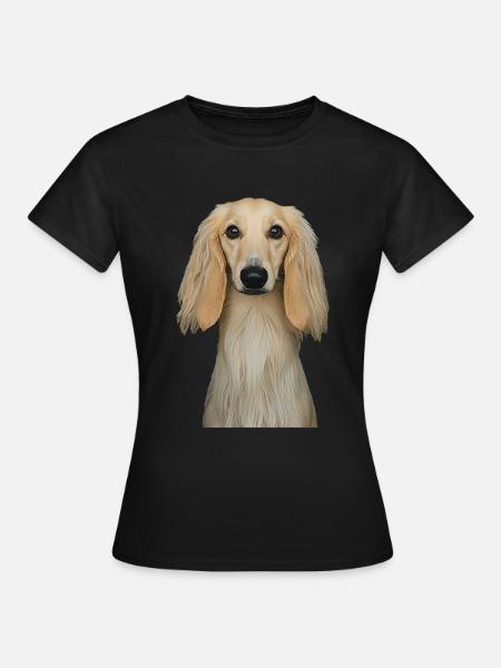 Afghanischer Windhund - Frauen T-Shirt - Schwarz