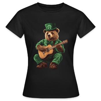 Tragen - Frauen T-Shirt - Schwarz - Vorne - AI Model Female 172 dark (172cm)